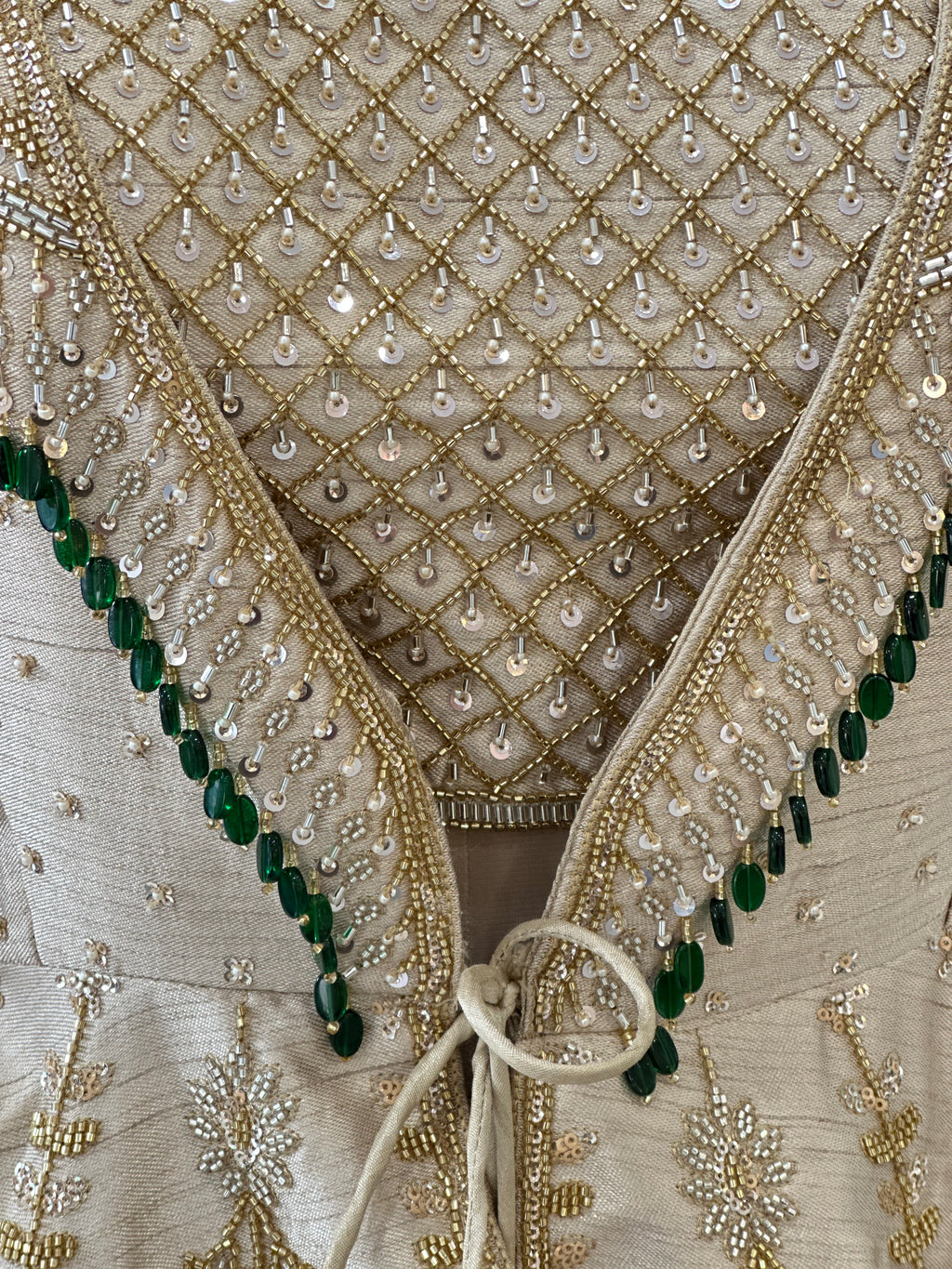 Elegant Layered Lehenga with Rich Traditional Handwork