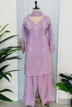 Beautiful Bow Handwork Farshi Kurta Set