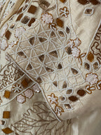 Designer Ivory Jacket with Draped Dhoti