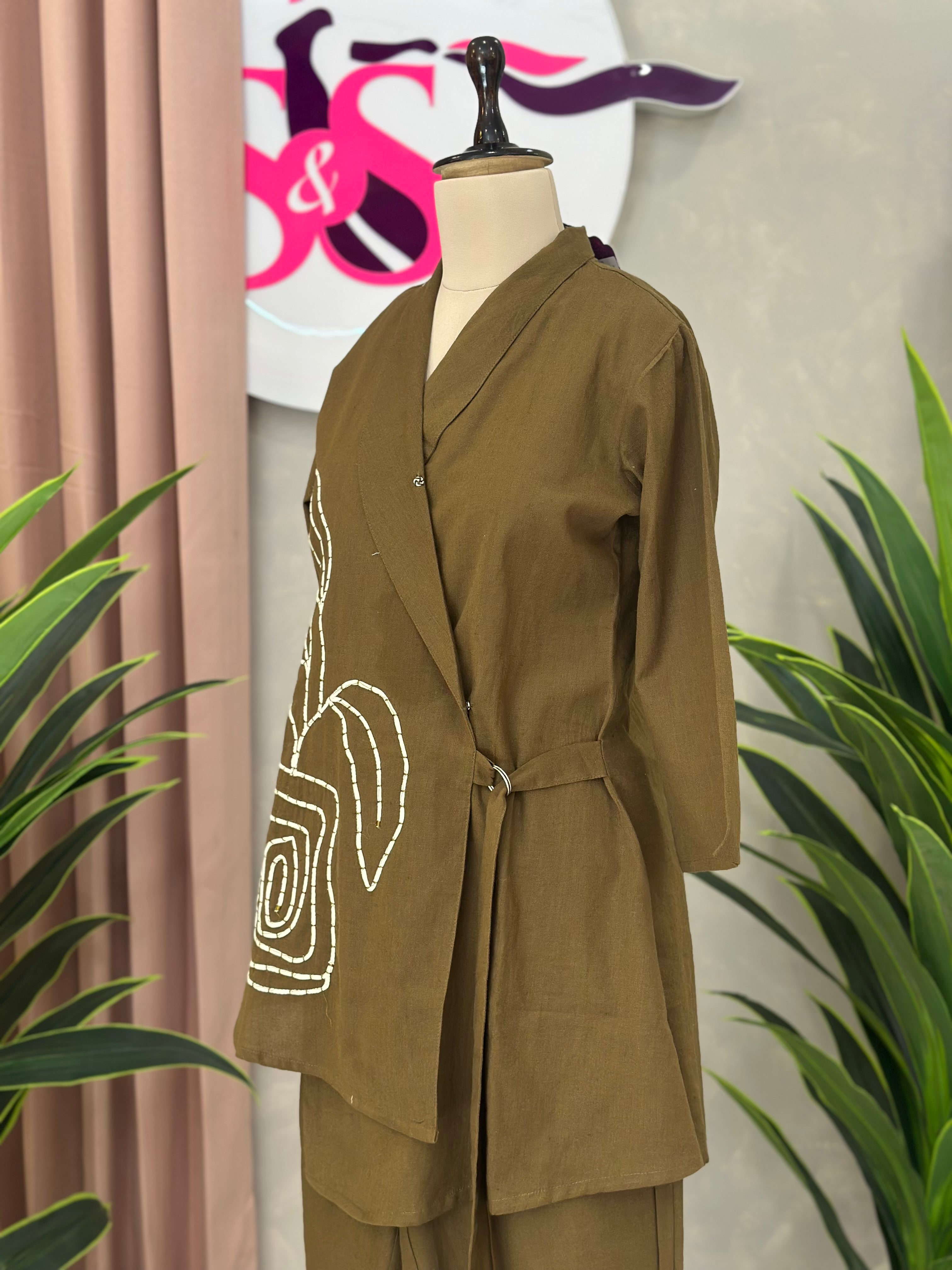 Wrap Style Cotton Co-ord Set
