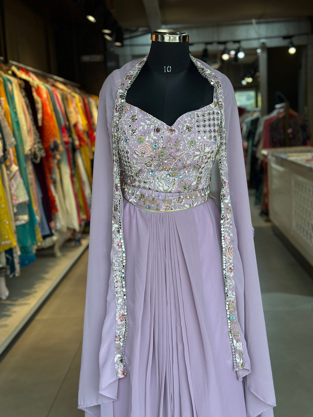 INDO-FUSION WITH SLIT SKIRT