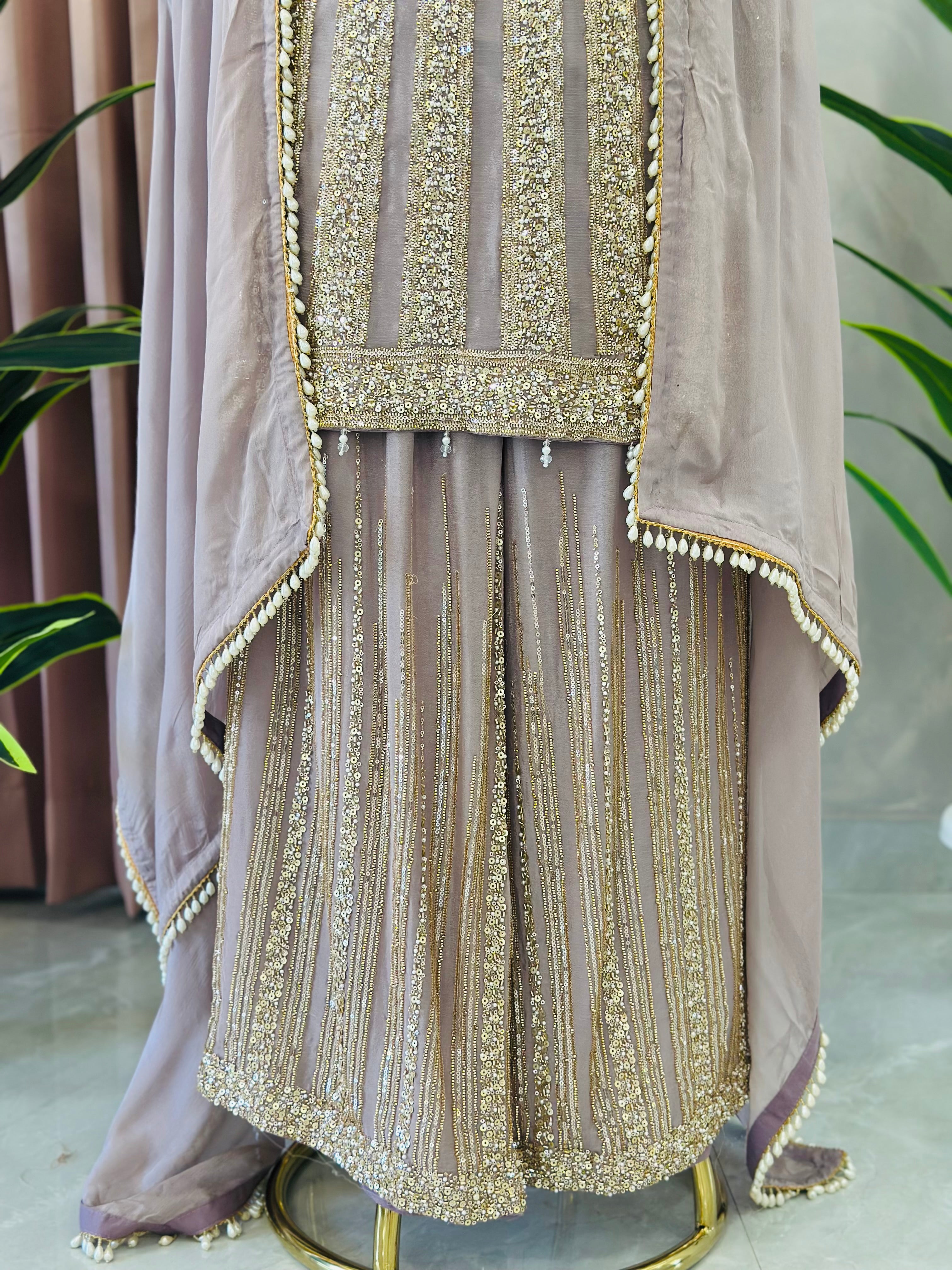 Elegant Handwork Kurta Set with Graceful Dupatta