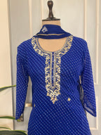 Elegant Gota Work Leheriya Suit Set
