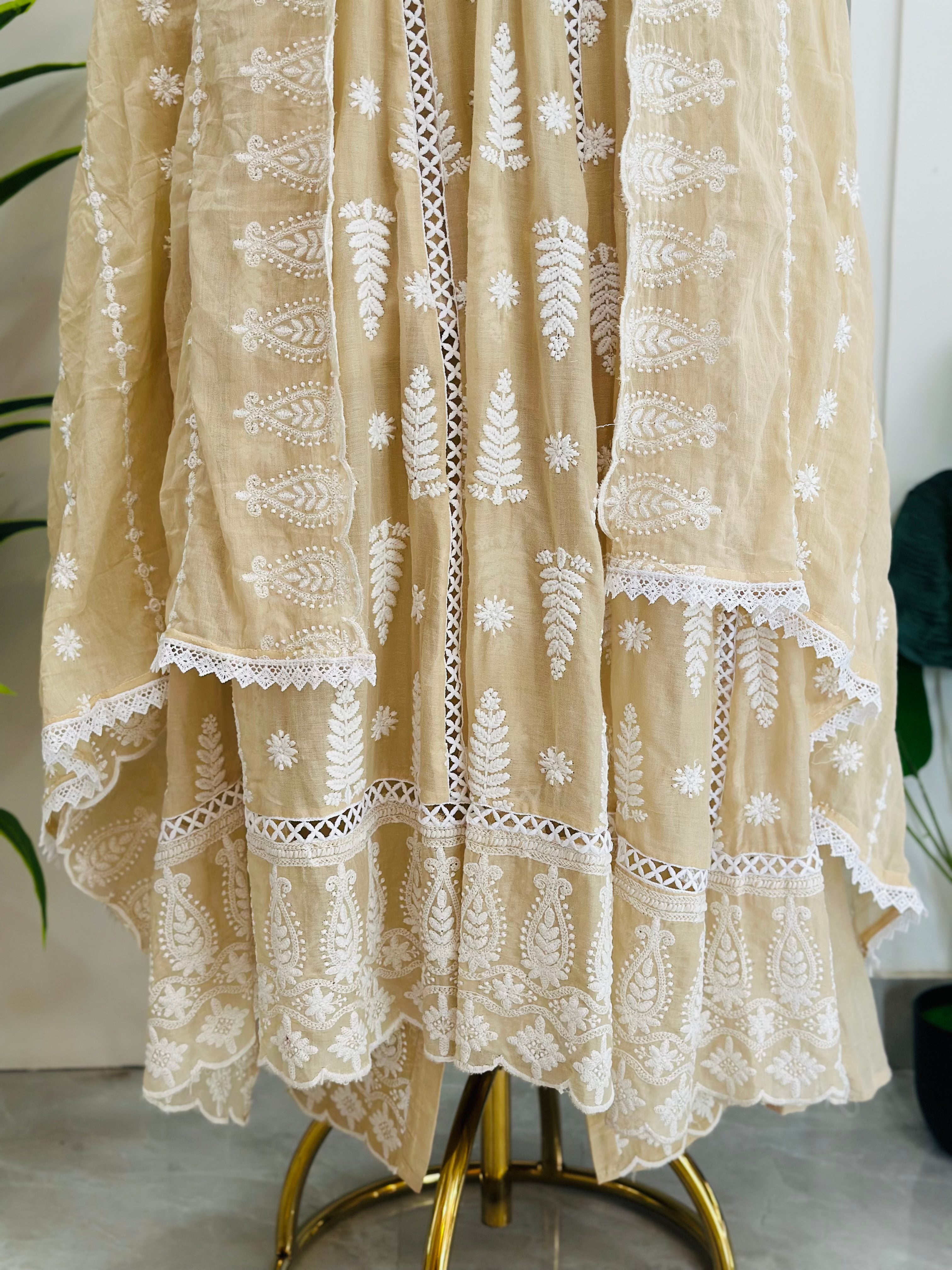 Trendy Chikankari Suit In Two Beautiful Shades
