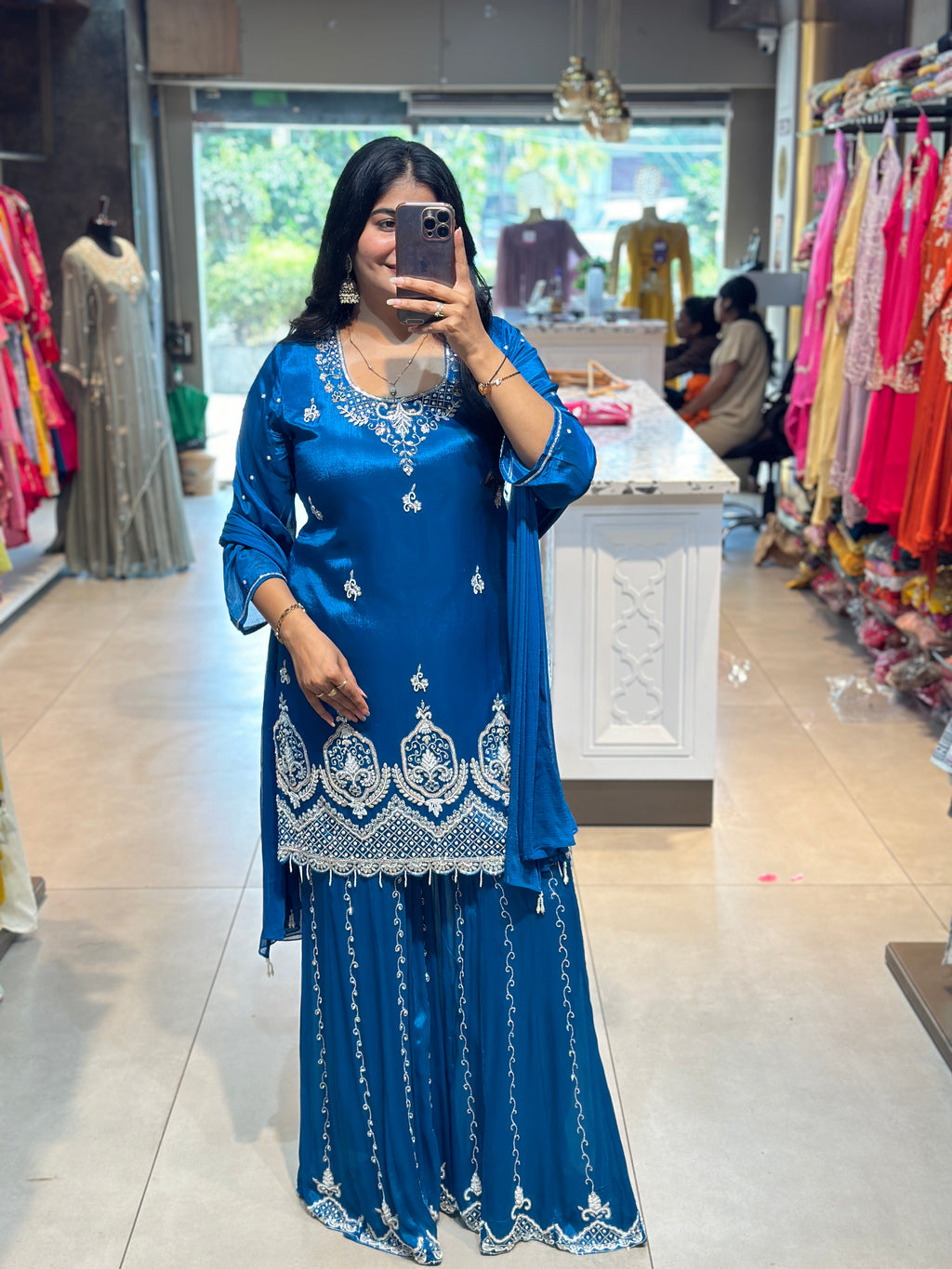 BEAUTIFUL HANDWORK SHARARA SET