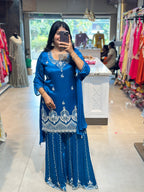 BEAUTIFUL HANDWORK SHARARA SET