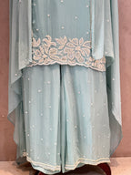 BEAUTIFUL PEARLS HANDWORK PLAZO SET
