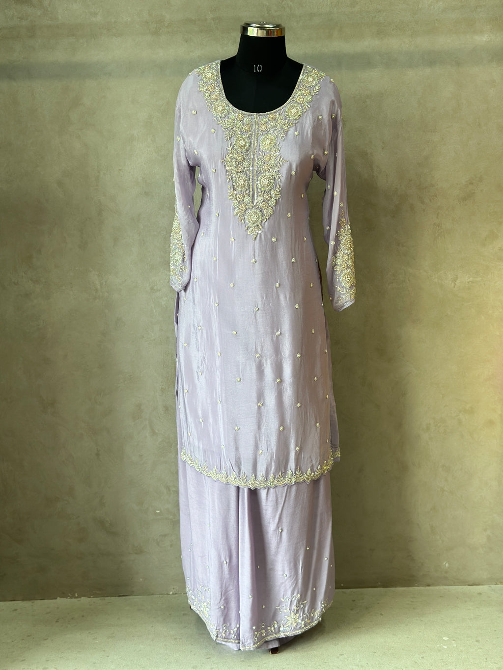 PREMIUM HANDWORK PLAZO SET