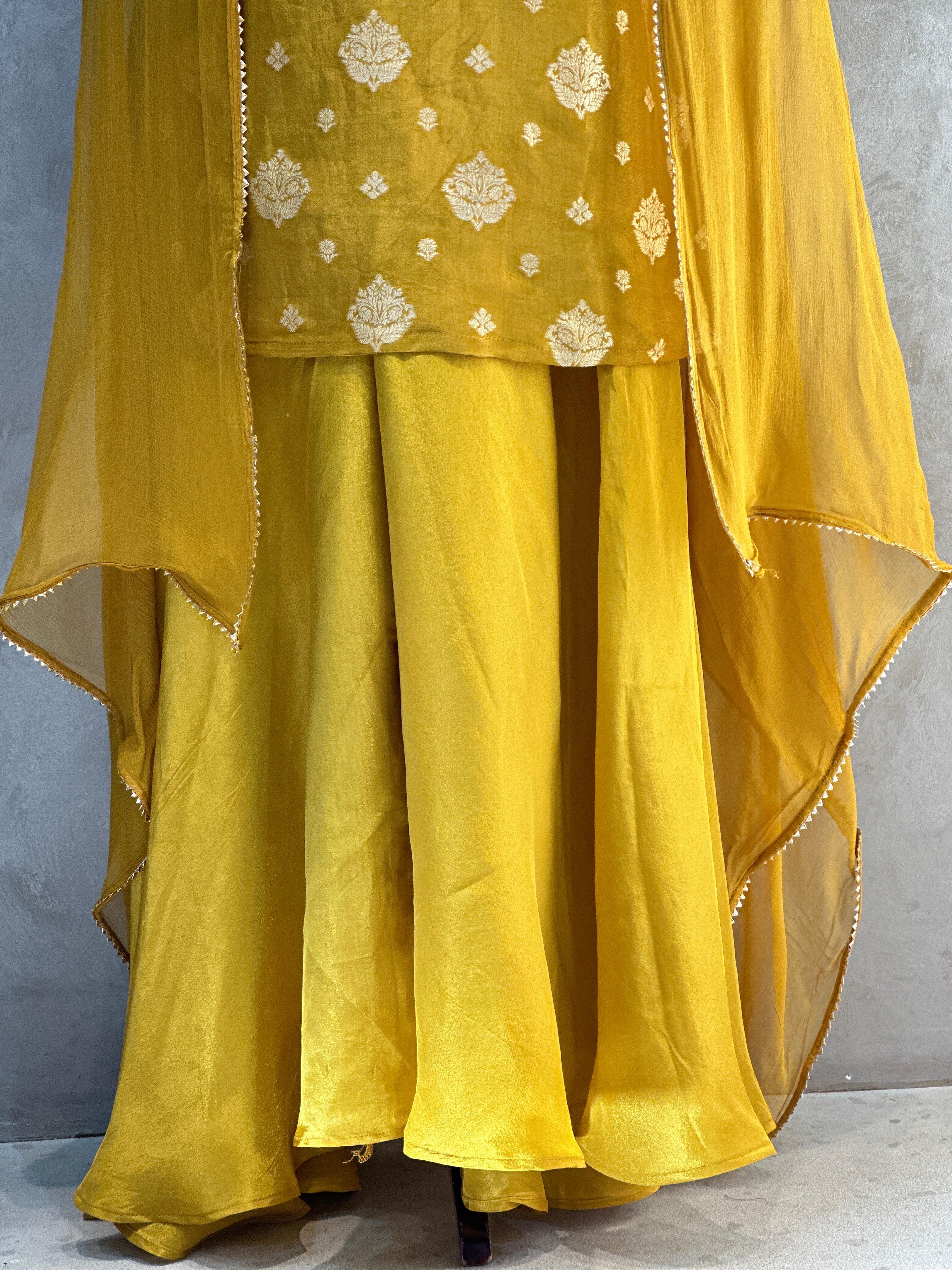 PREMIUM  PLAZO SET WITH ZARDOSI