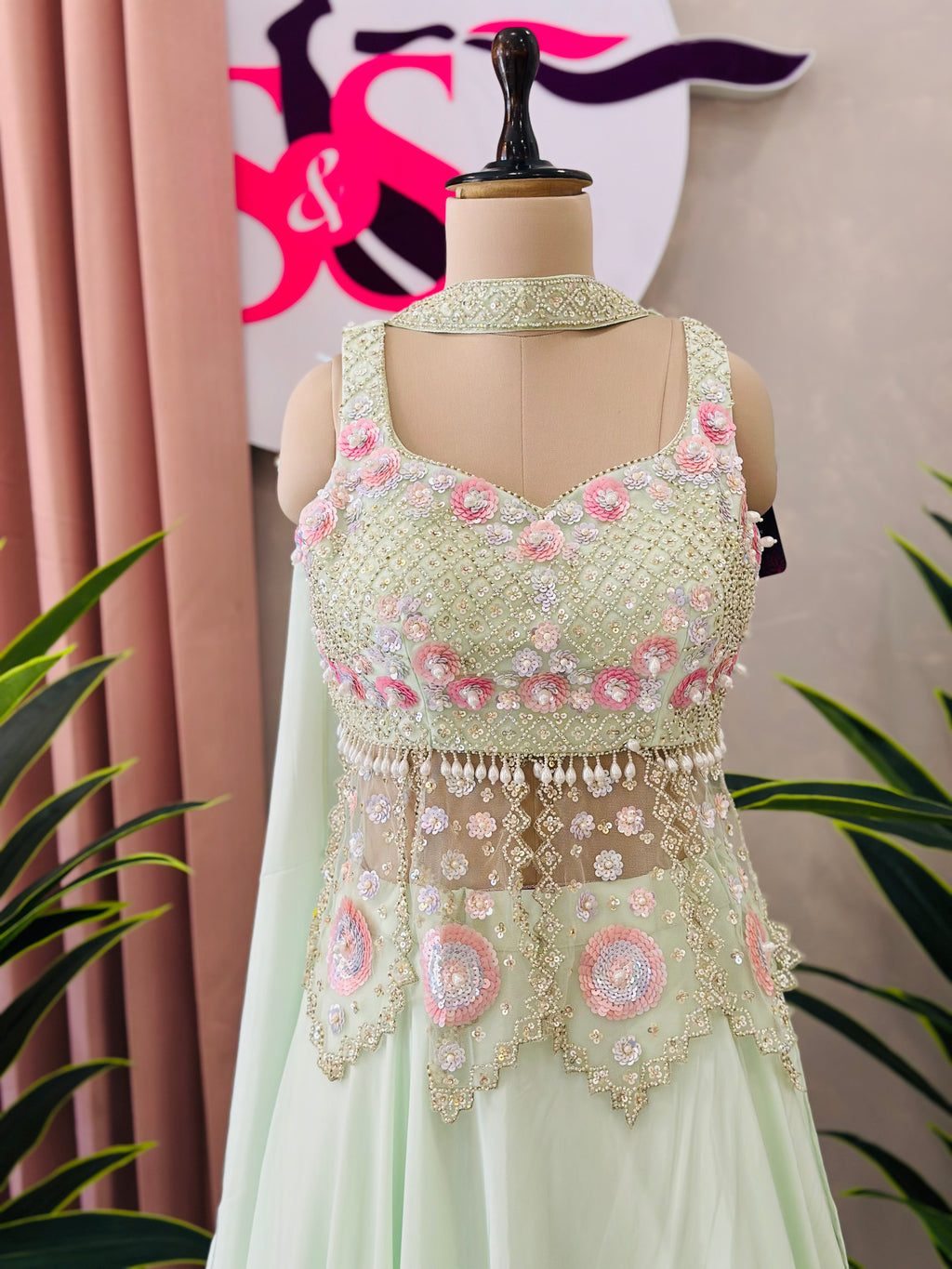 Premium Handwork Detailing Skirt Set