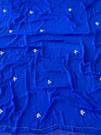 Designer Pearl Work Saree