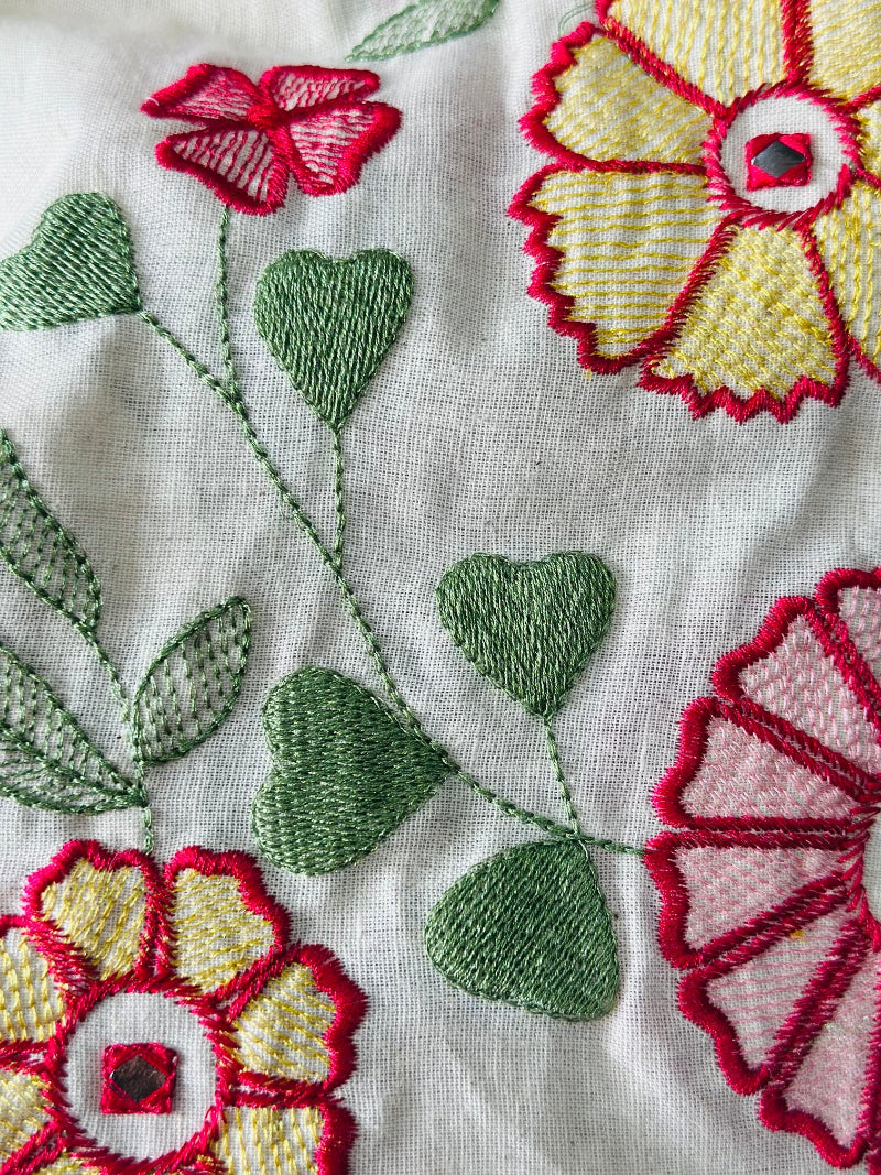 SUMMER FRIENDLY EMBROIDERED KURTA SET