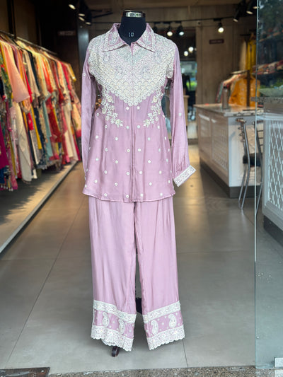 PURE CHINON HANDWORK CO-ORD SET