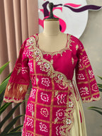 Angrakha Style Handwork Skirt Set