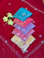 BEAUTIFUL HANDWORK CHIFFON SAREE