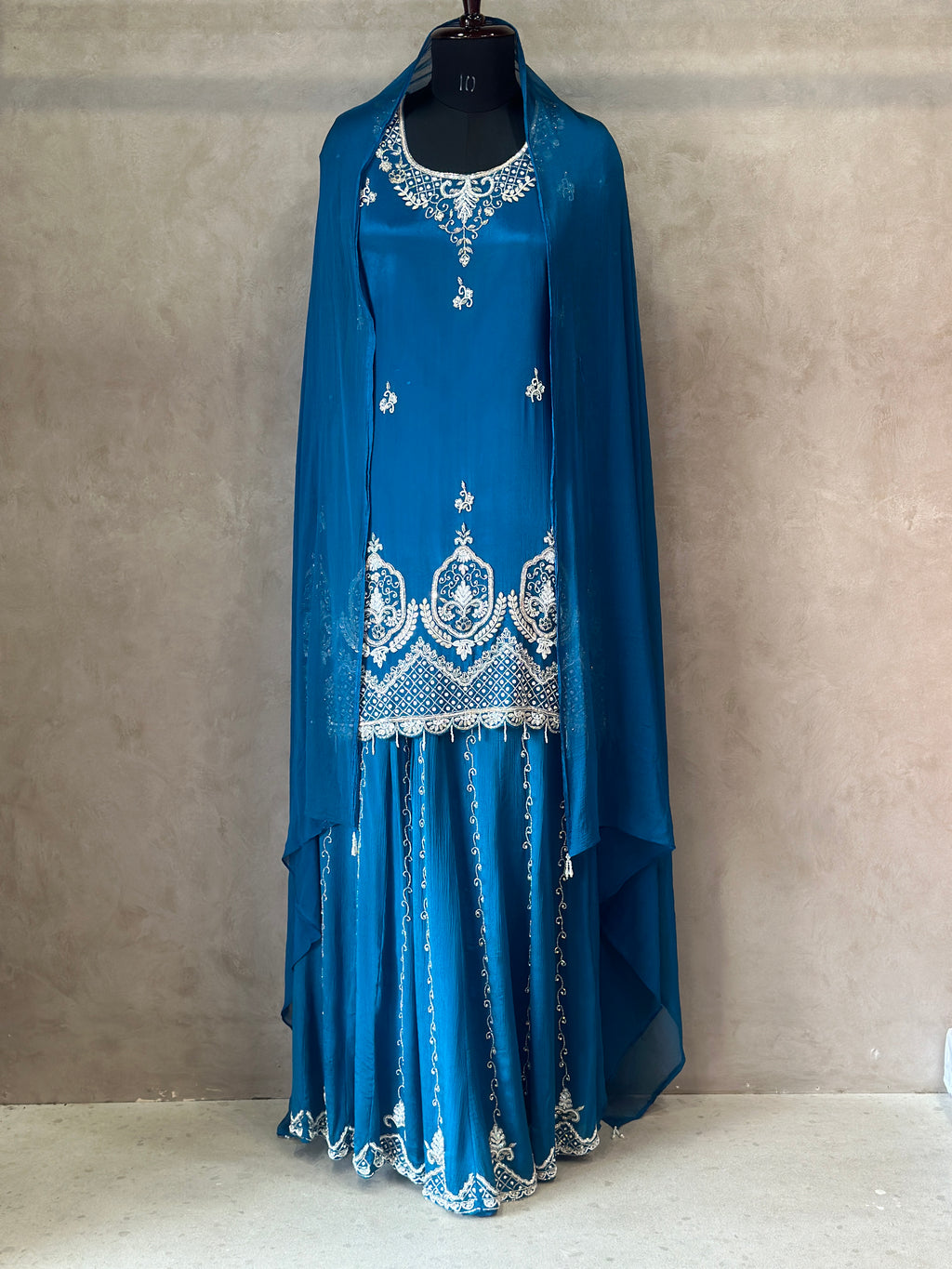 BEAUTIFUL HANDWORK SHARARA SET