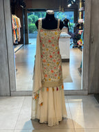 PURE TISSUE ZARI SHRARA SET