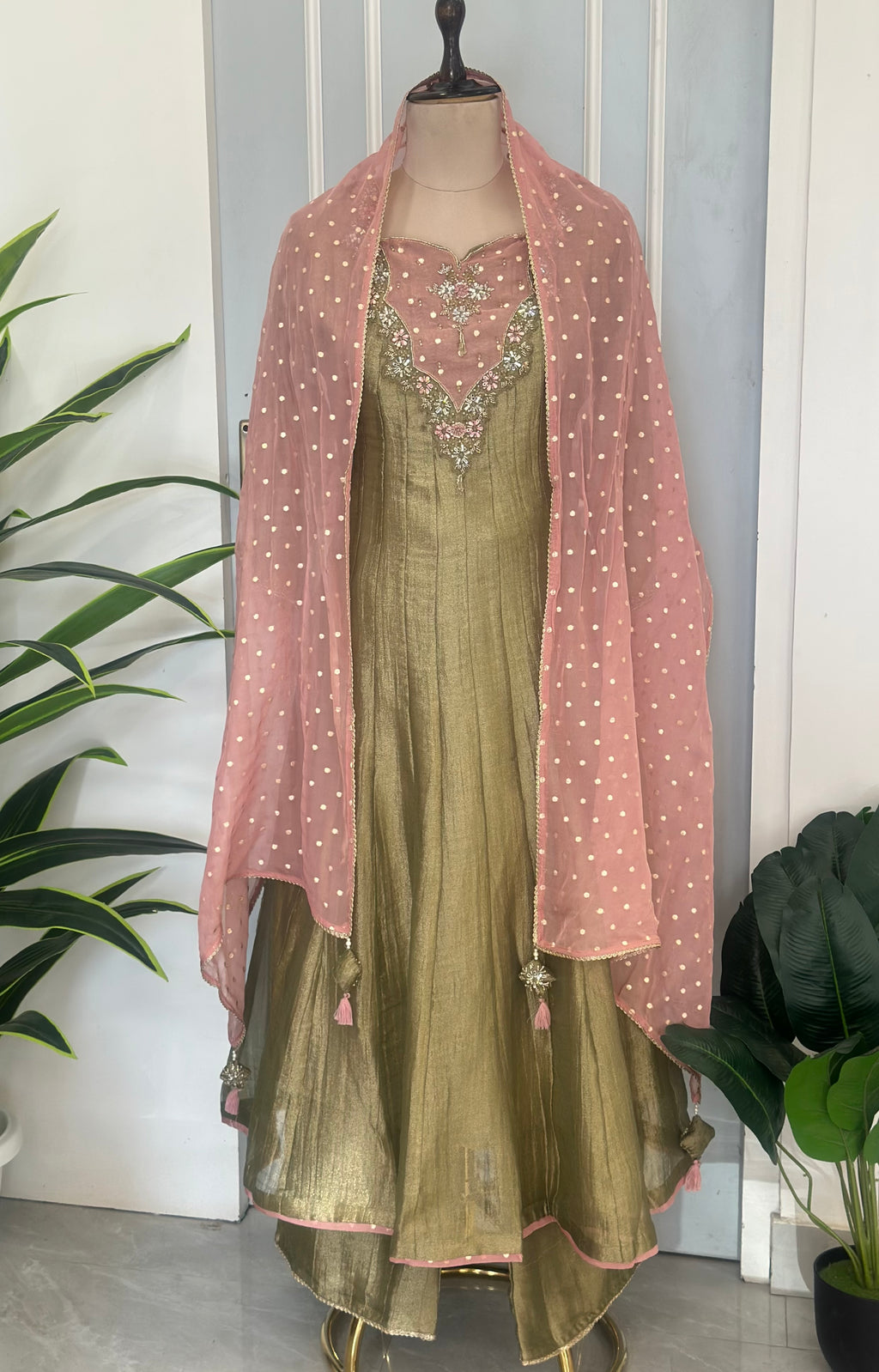 Floral Grace Handwork Anarkali Set