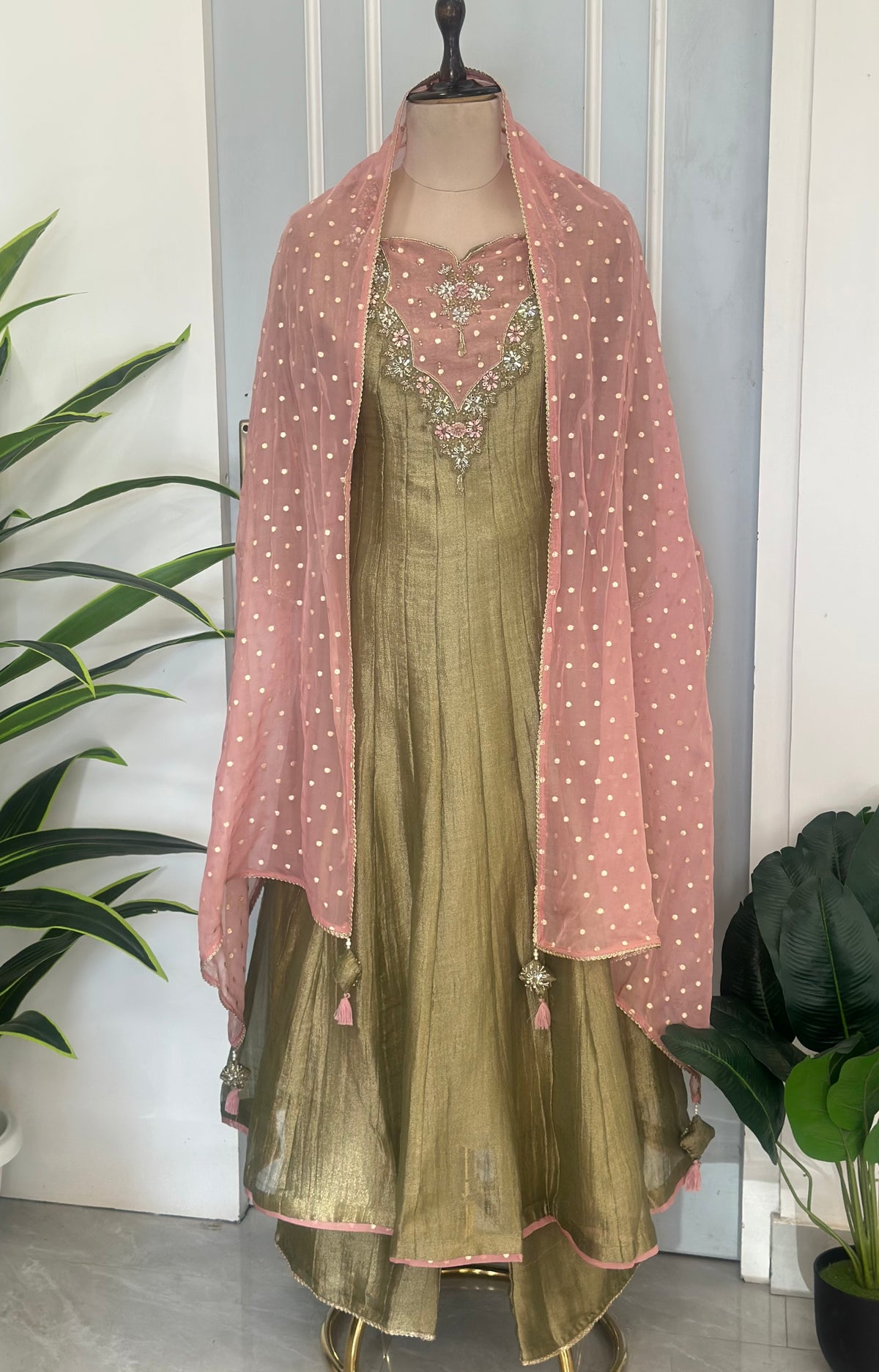 Floral Grace Handwork Anarkali Set