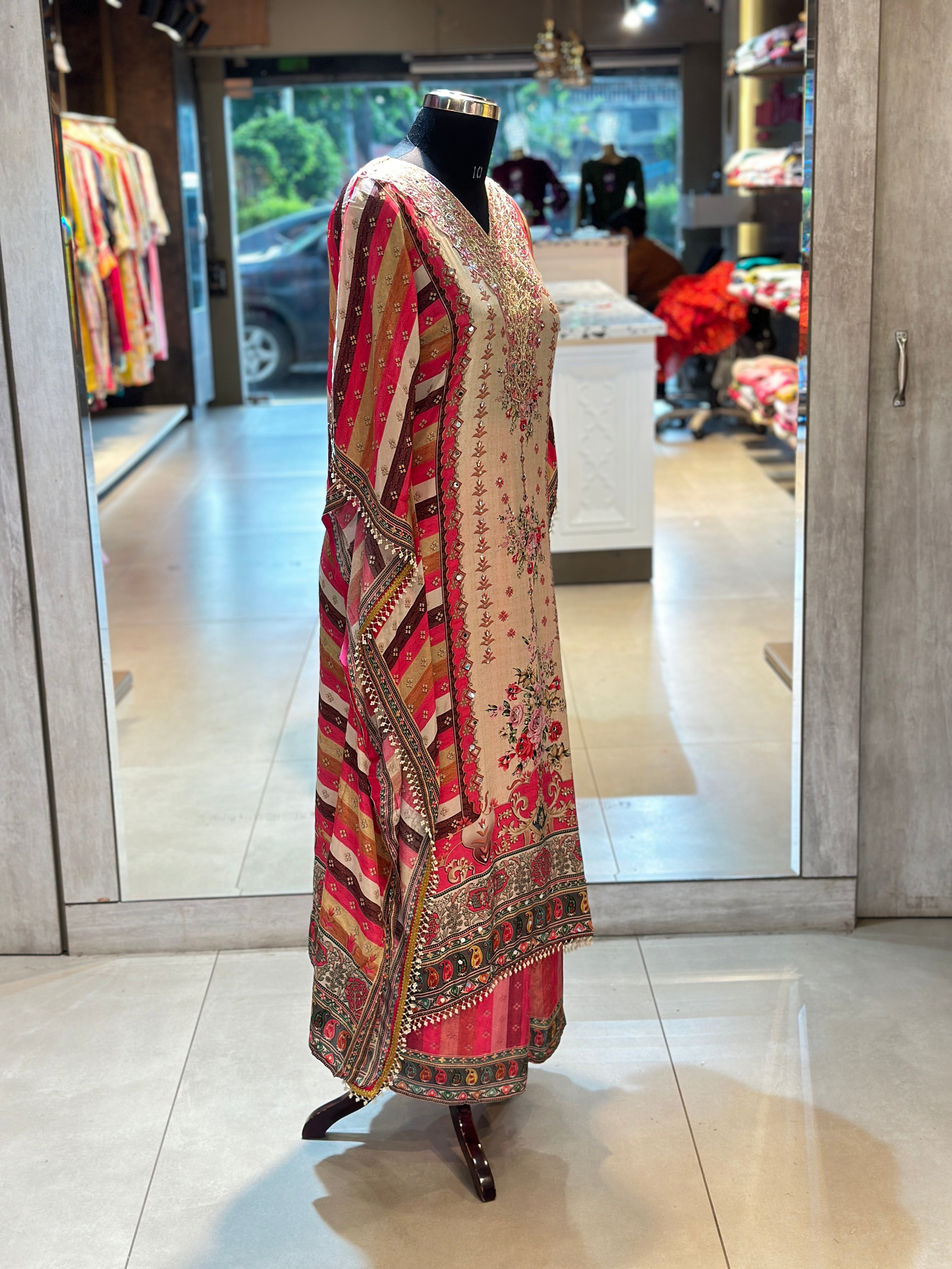 PURE CREPE KAFTAN SET