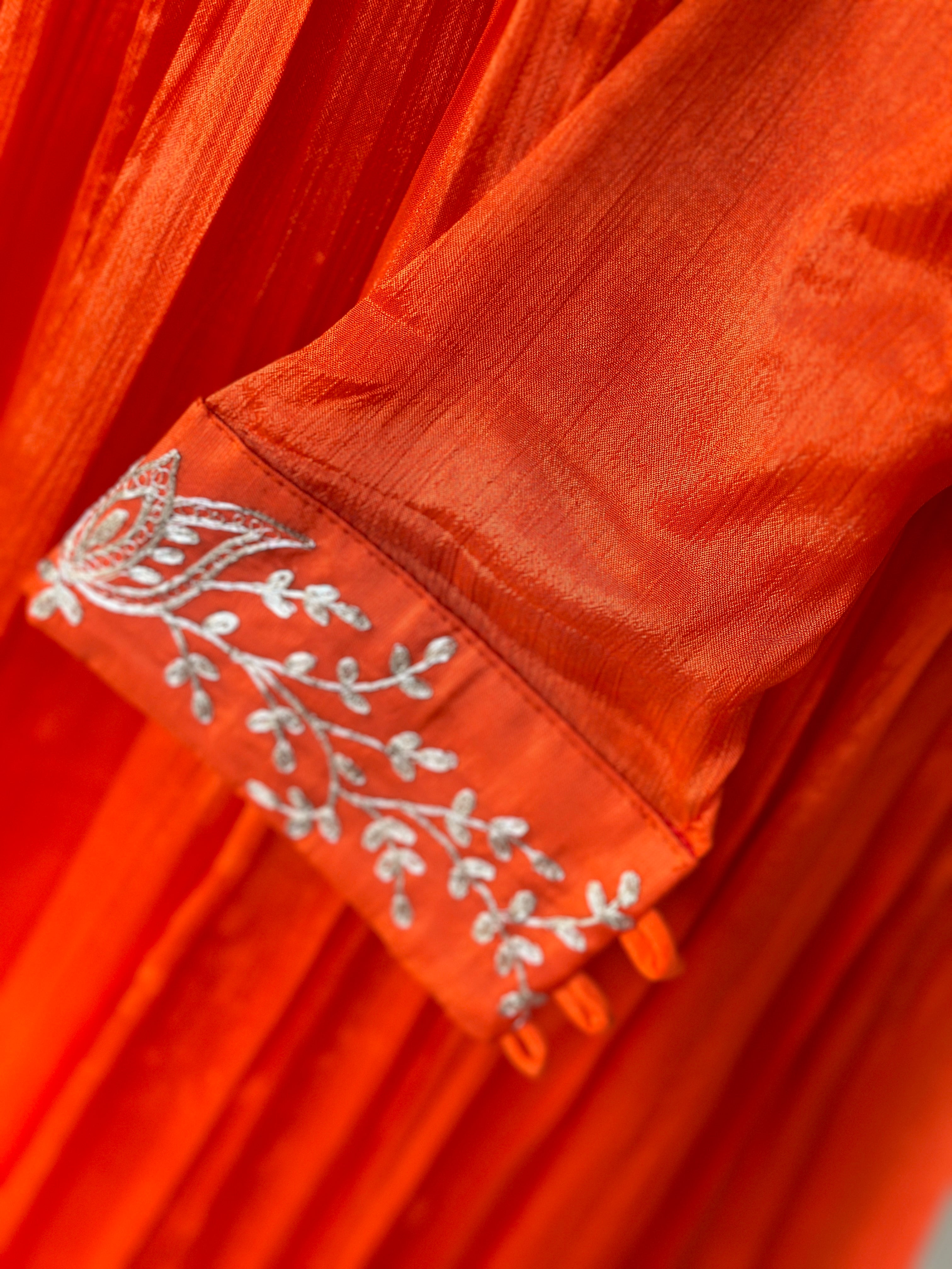 TRADITIONAL LONG GOWN IN HANDWORK