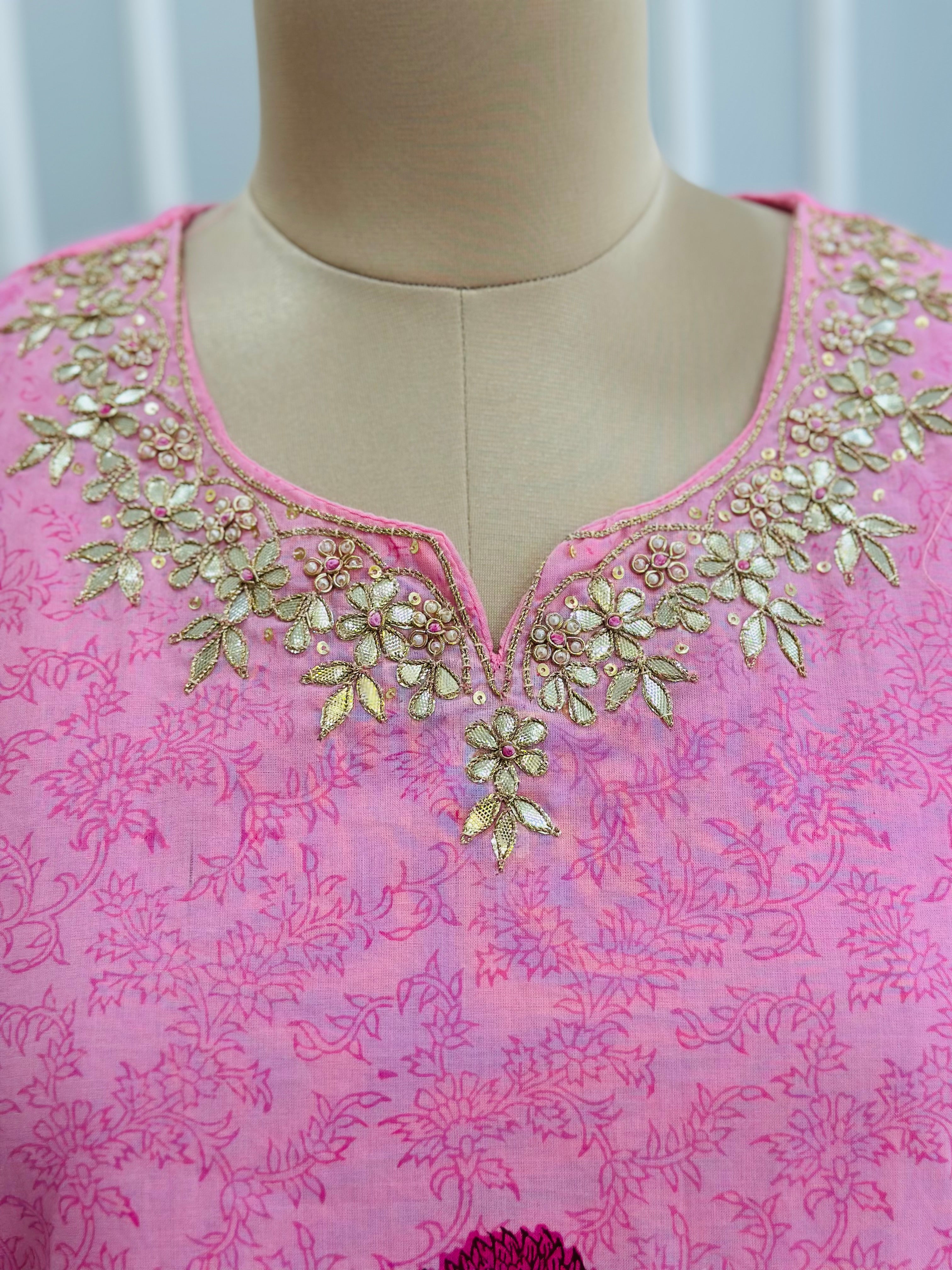 Pure Cotton Handwork Suit Set