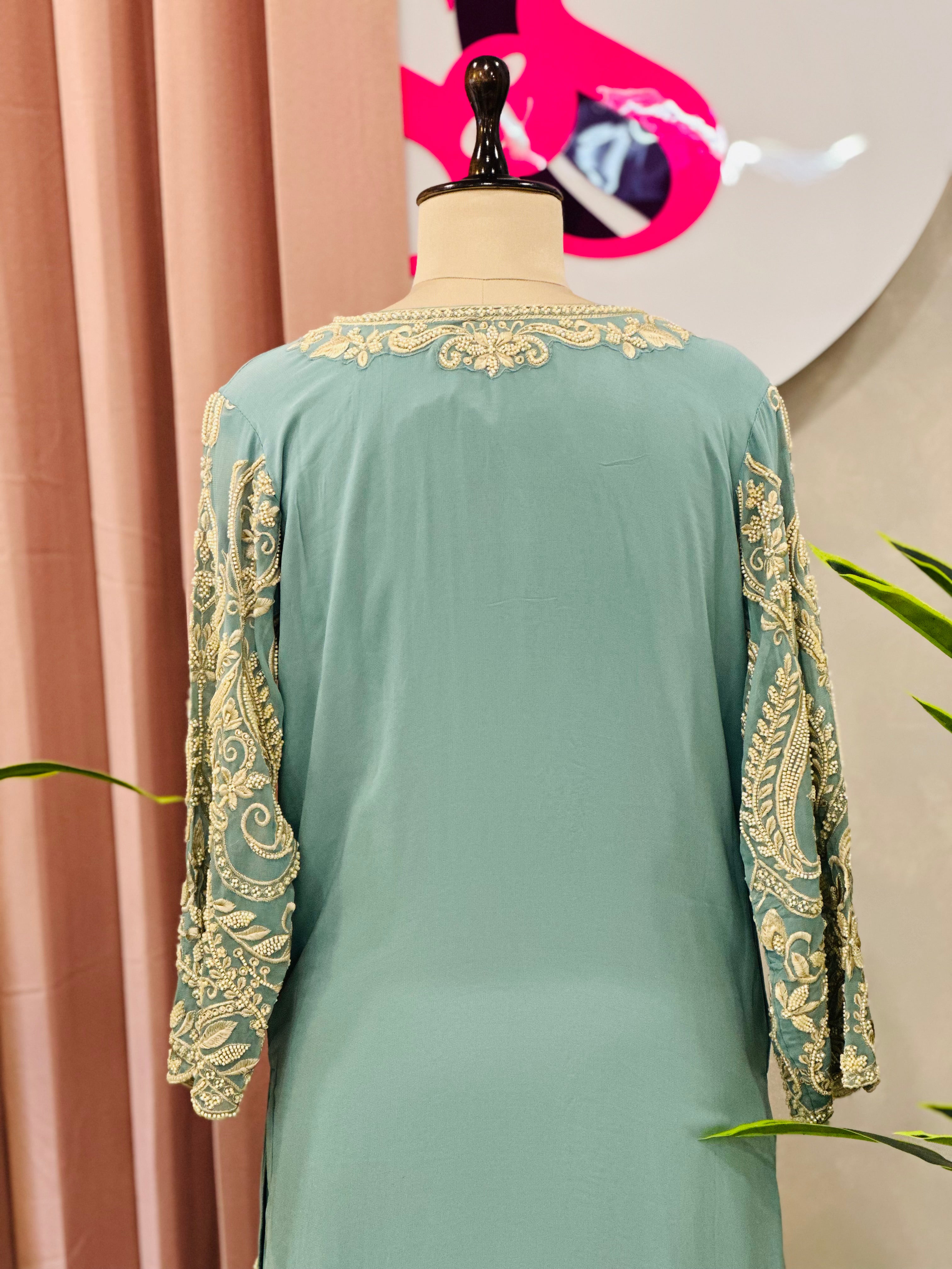 Premium Handwork Kurta Set With Dupatta