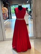 PURE CHINON BHANDEJ GOWN