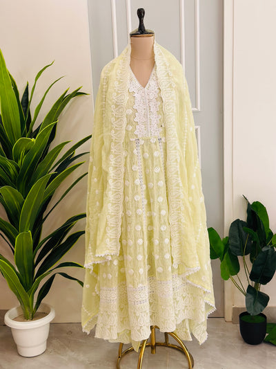 Chikankari Suit In Pure Mul cotton