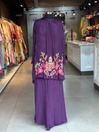 HIGH NECK EMBROIDERED CO-ORD SET