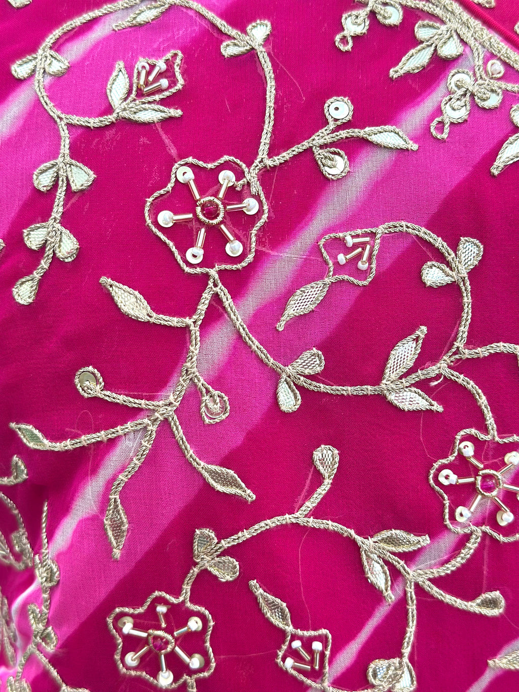 Angrakha Style Handwork Floor length Gown
