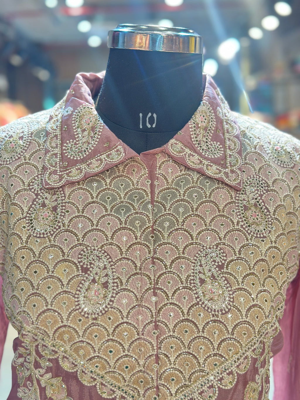 PURE CHINON HANDWORK CO-ORD SET