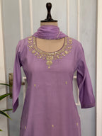 Neckline Elegance Kurta Set