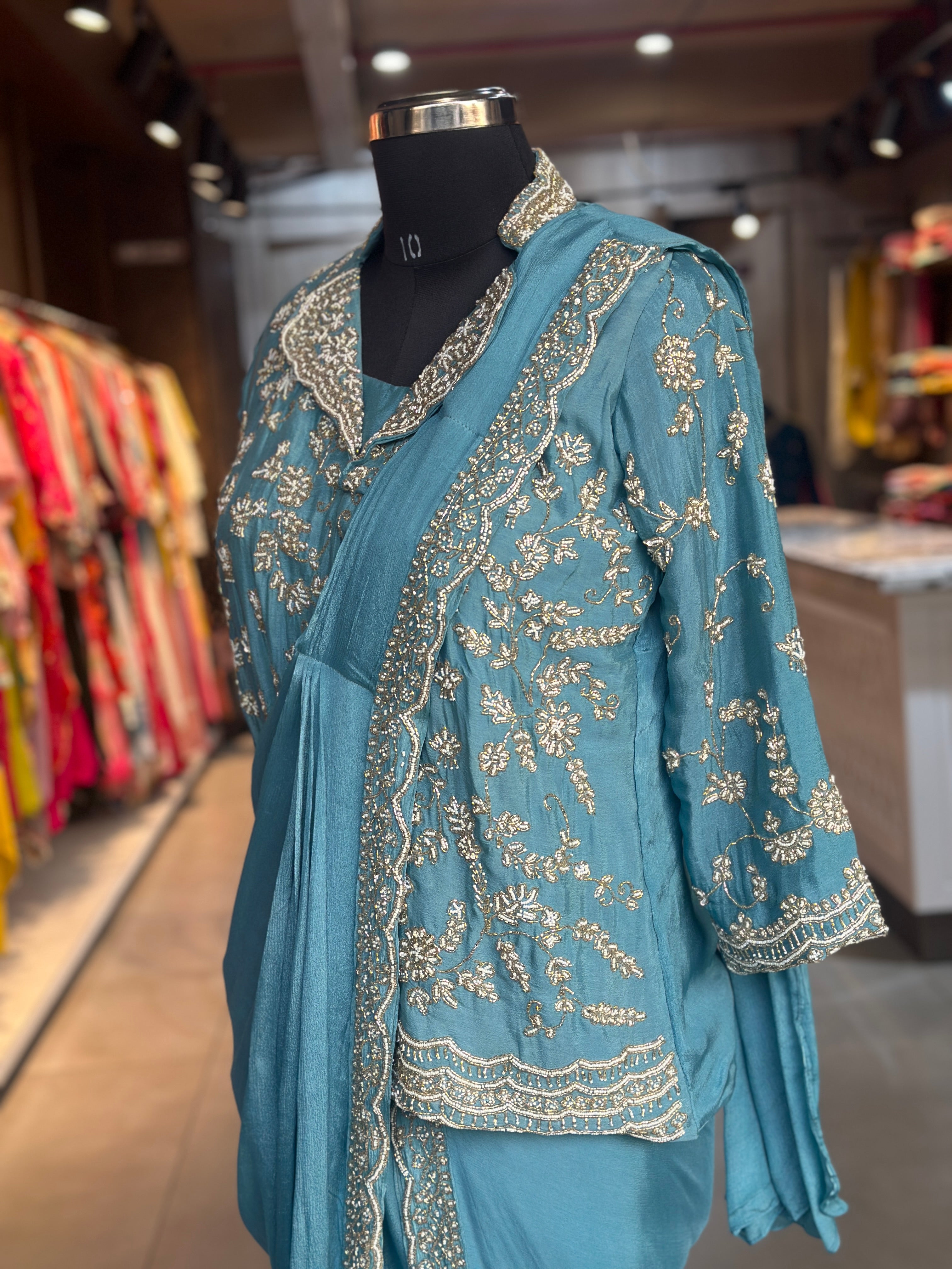 DRAPING WITH JACKET SET