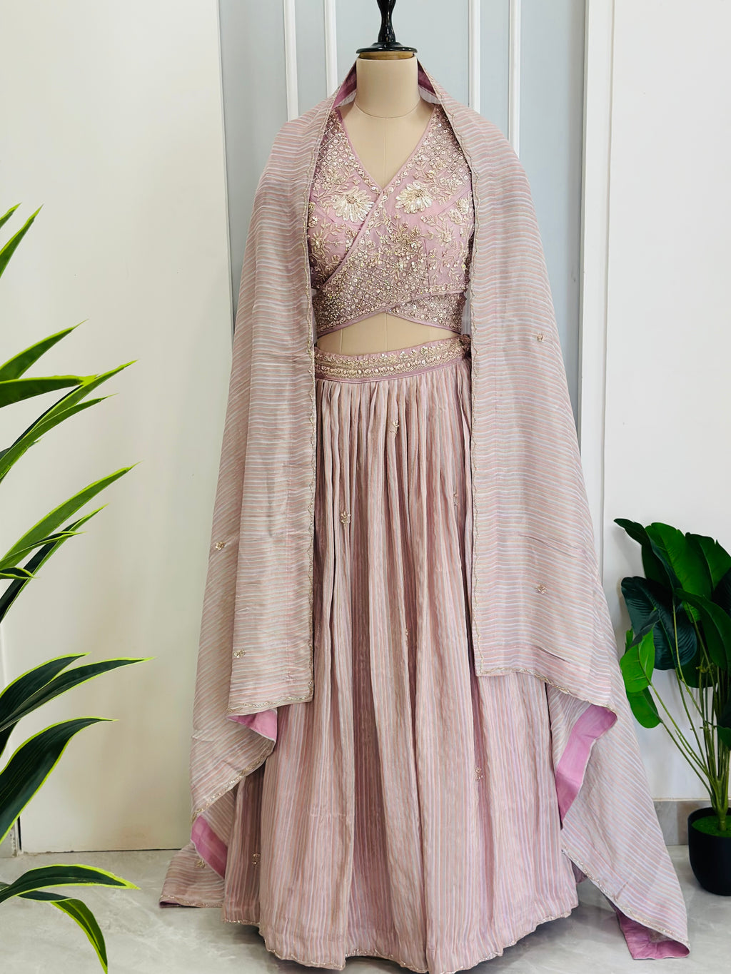 Premium Handwork Indo Fusion Lehnga Set