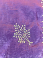 PURE SHIMMER TISSUE HANDWORK SAREE