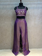 PURE ZARI TISSUE HANDWORK JACKET SET