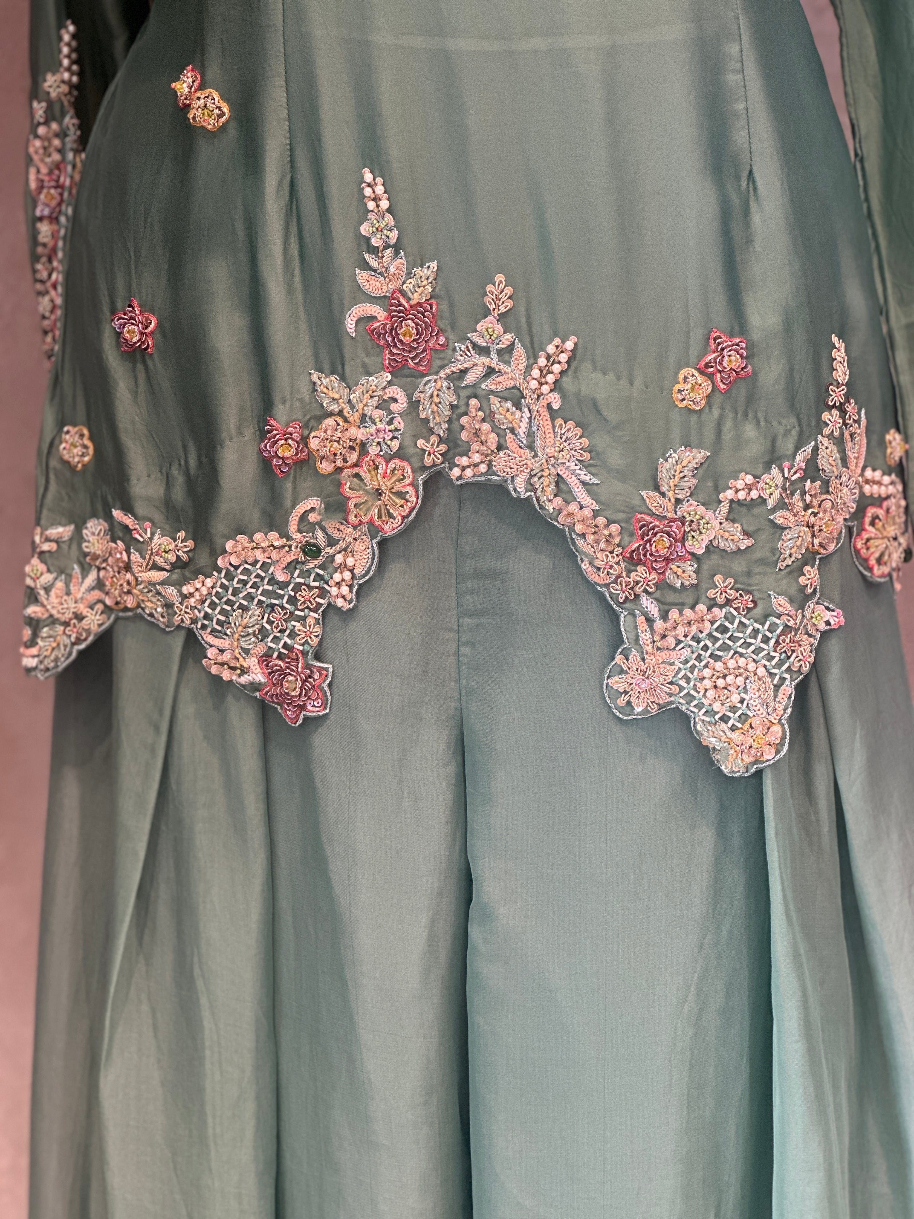 PREMIUM HANDWORK PLAZO SET