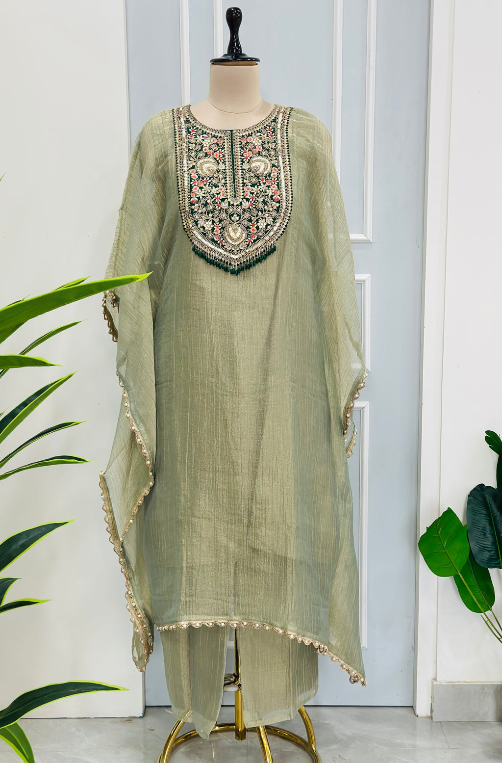 Beautiful Handwork kaftan Set