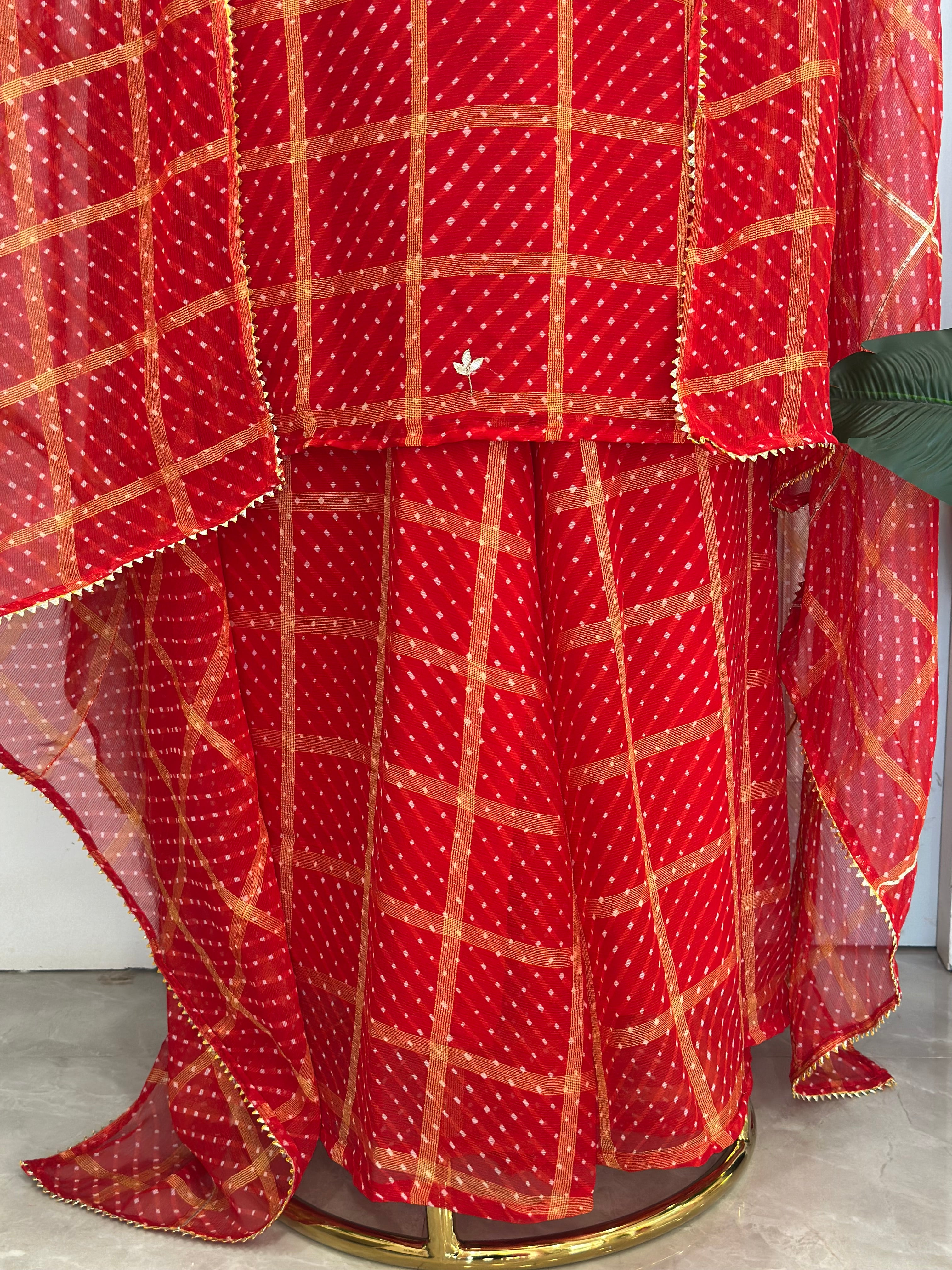 🌿 Surkh Saaj Gota Patti Festive Set 🌿