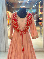 TRADITIONAL PURE ZARI SILK GOWN WITH JACKET