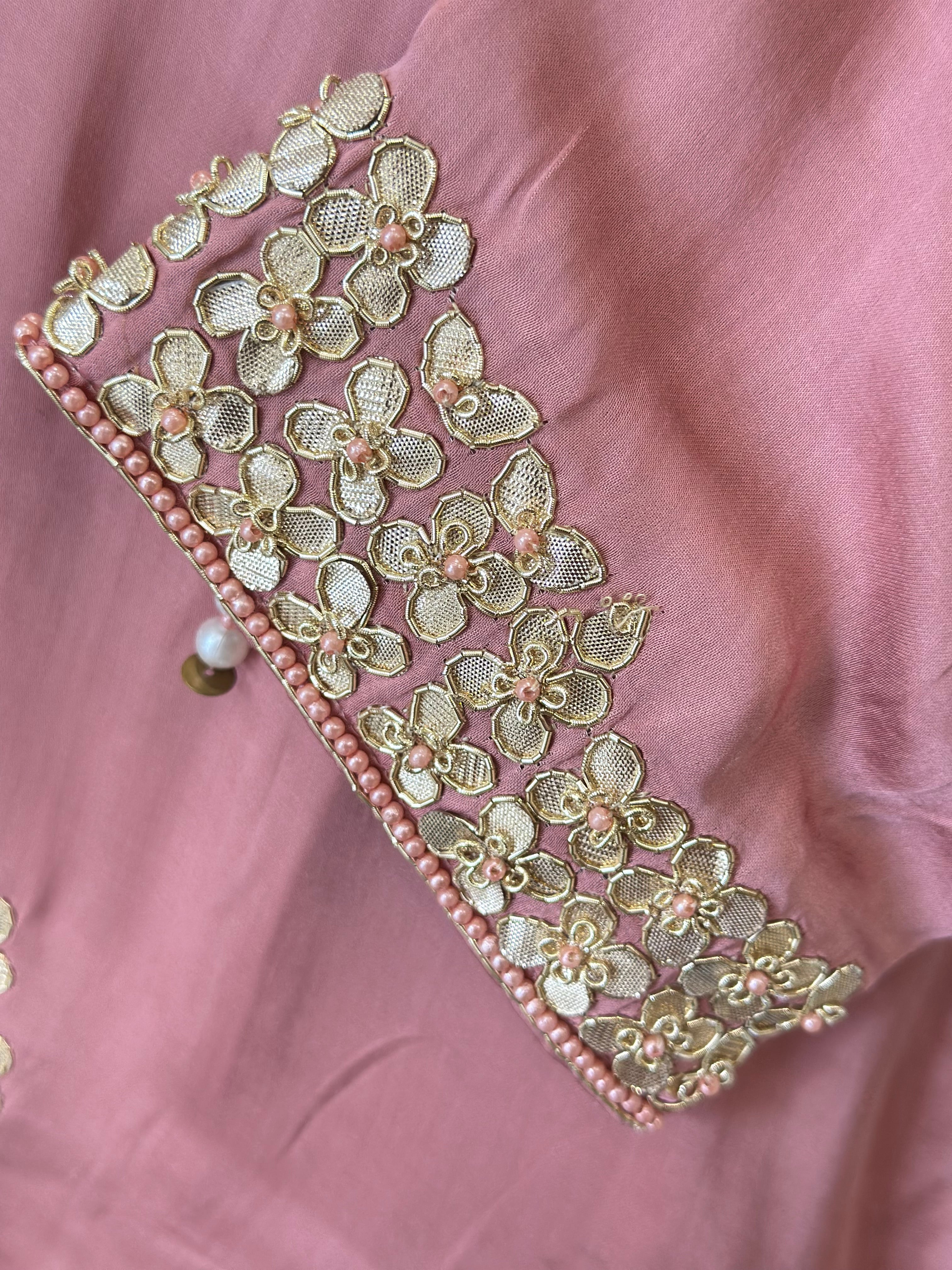 Designer Tassel Work Jacket Palazzo Set