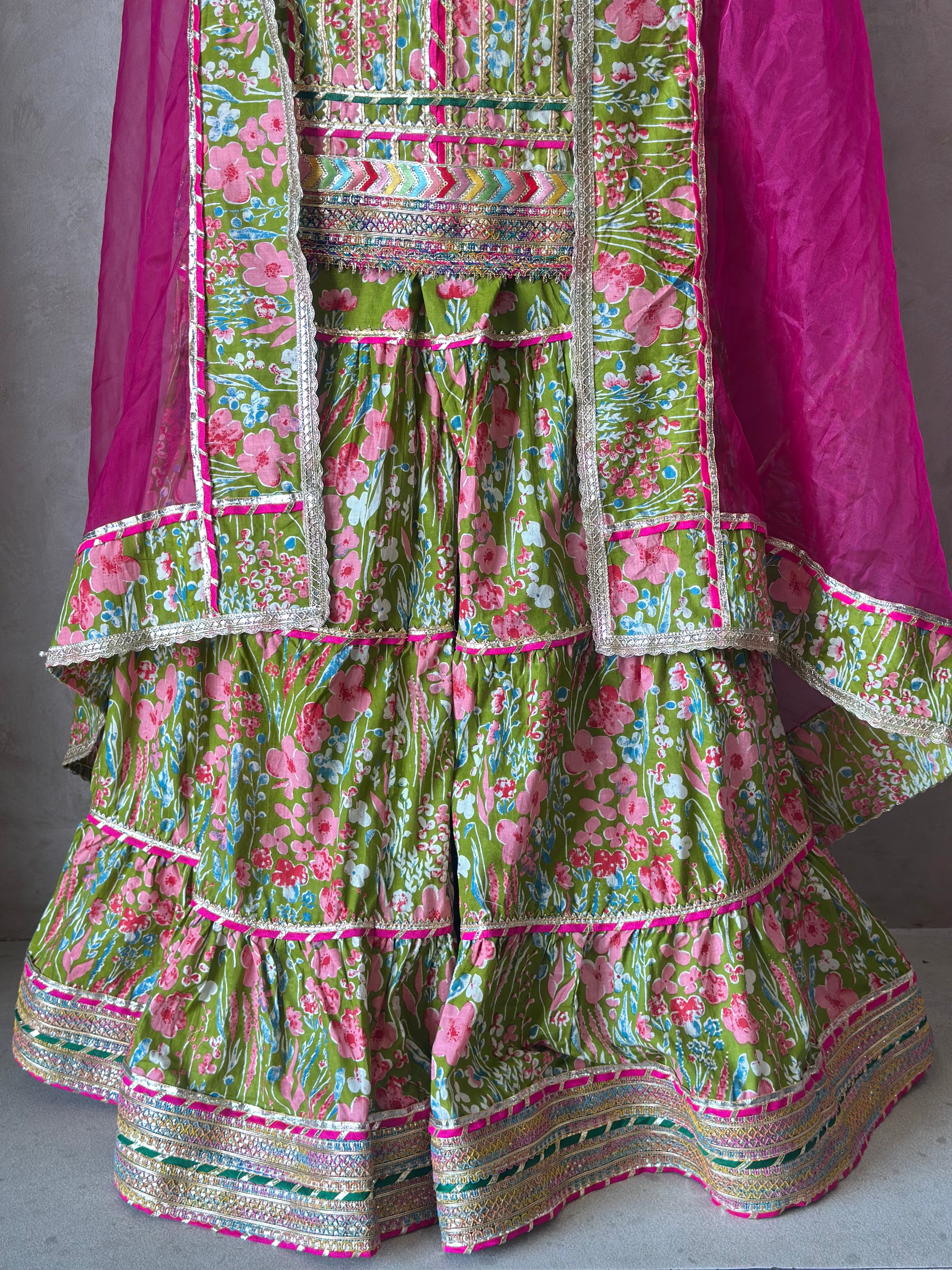 BEAUTIFUL PRINTED SHARARA SET