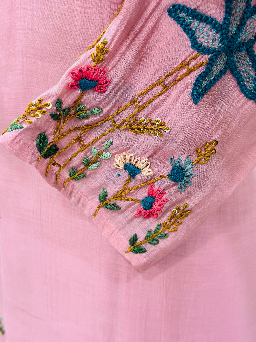Beautiful Hand Embroidered Kurta Set