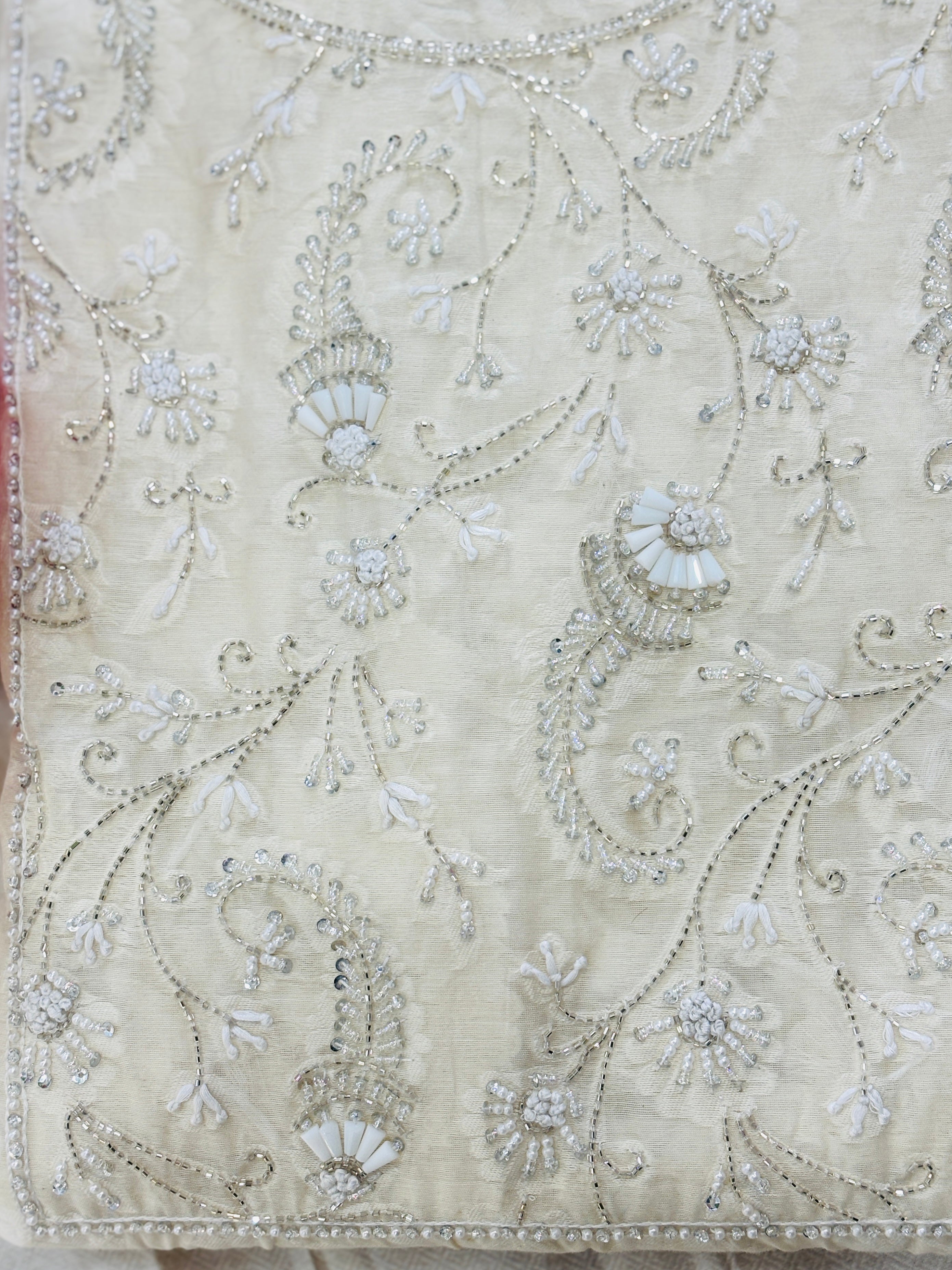 Unstitched Handwork Straight Suit Set