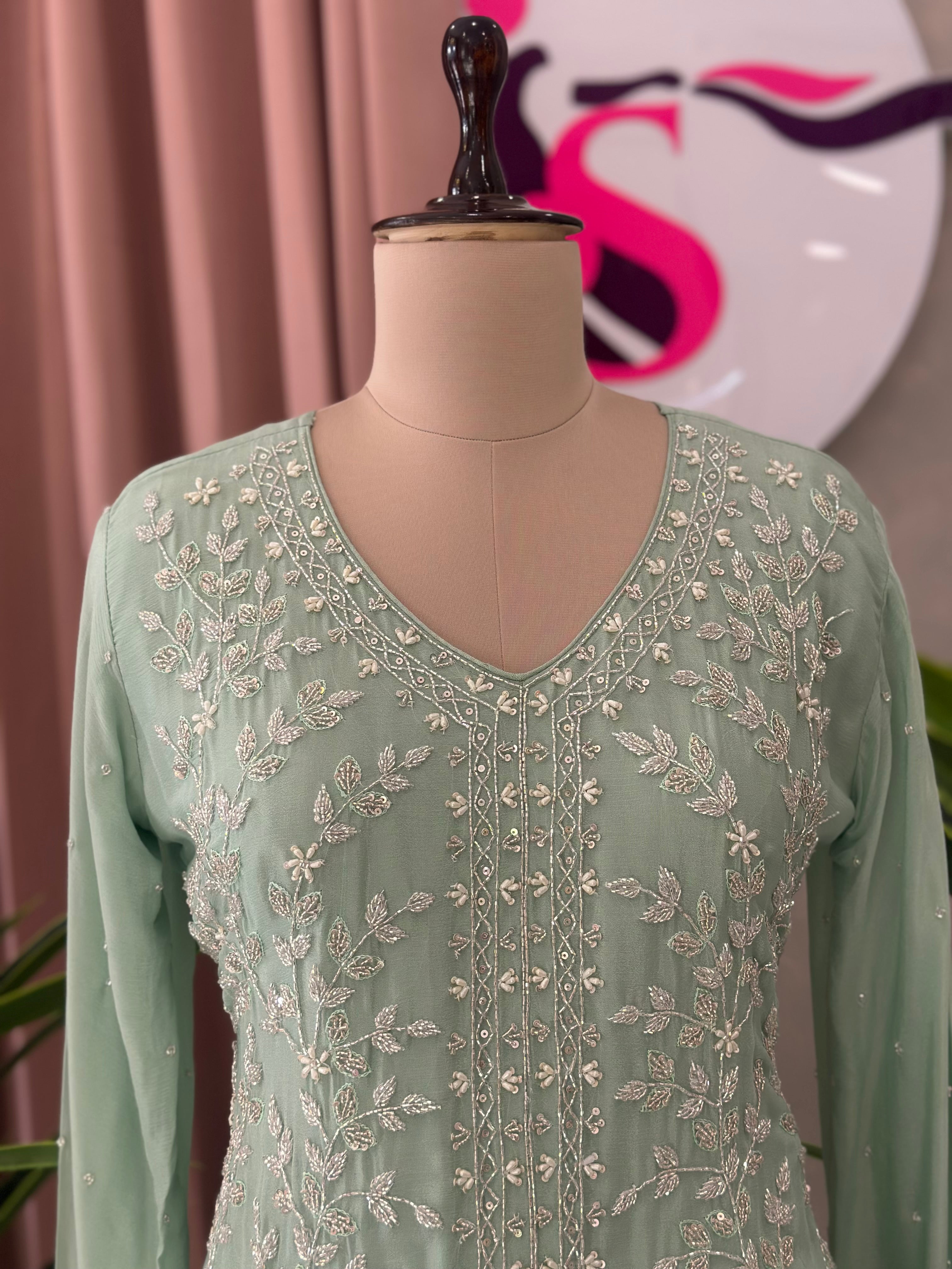 Premium Heavy Handwork Sharara Set