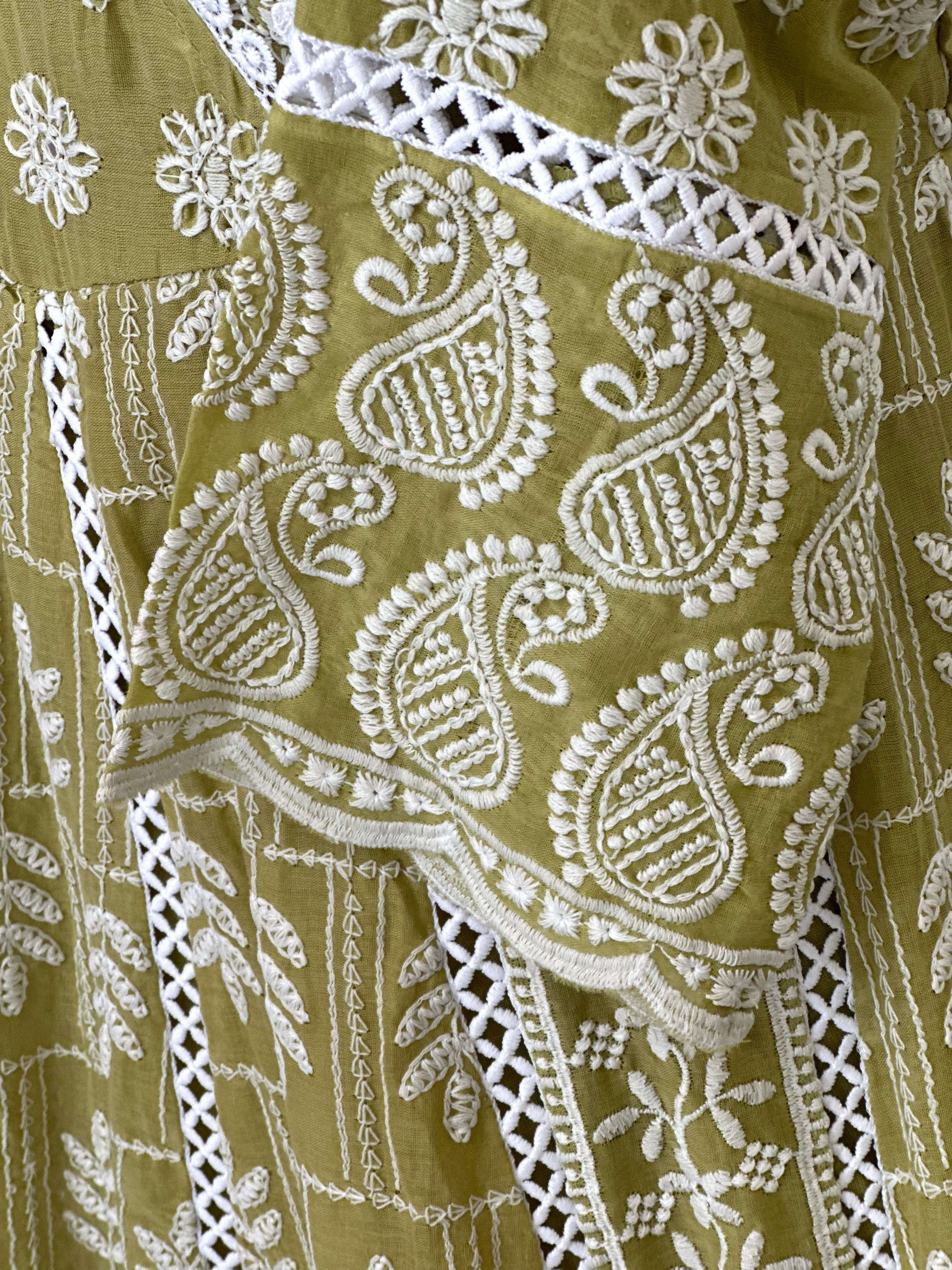 Chikankari Suit In Anarkali Pattern