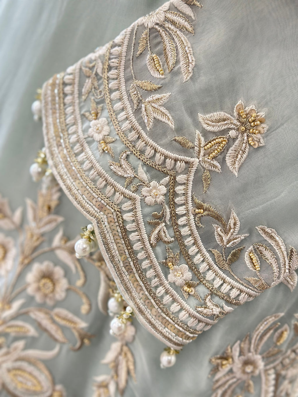 Handwork Pakistani Style Plazo Set