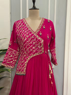 ✨ Graceful Handwork Anarkali Gown & Dupatta Ensemble ✨