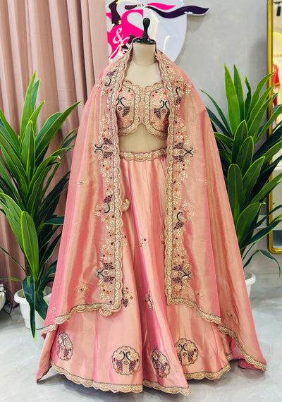 Elegant Handwork Lehenga Set with Beautiful Handwork Dupatta